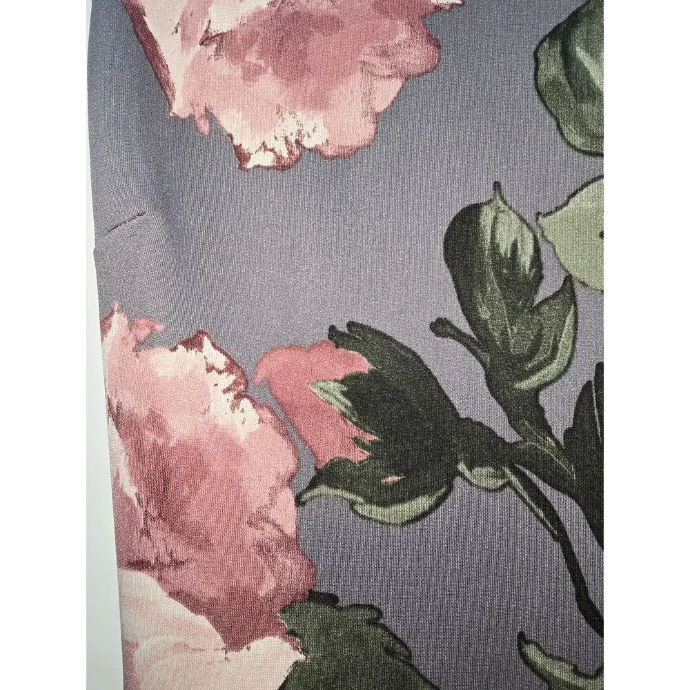 Windsor Gray Floral Hi-Low Dress – Size Large - Picture 4 of 15